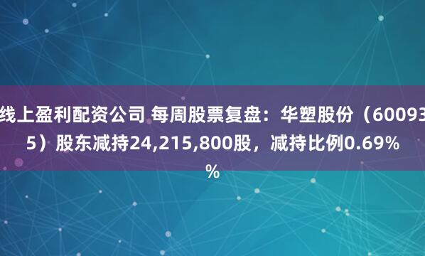 线上盈利配资公司 每周股票复盘:华塑股份(600935)股东减持24,215,800股,减持比例0.69%