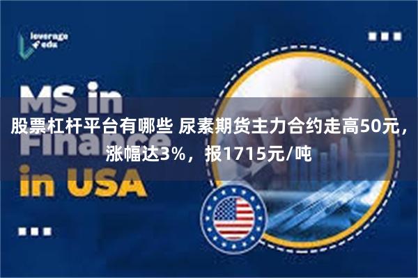 股票杠杆平台有哪些 尿素期货主力合约走高50元，涨幅达3%，报1715元/吨