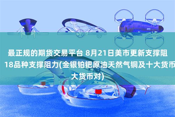 最正规的期货交易平台 8月21日美市更新支撑阻力：18品种支撑阻力(金银铂钯原油天然气铜及十大货币对)